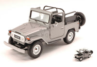 TOYOTA FJ40 OPEN 1960 SILVER 1:24