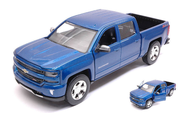 CHEVROLET SILVERADO 1500 LT Z71 CREW CAB.2017 BLUE 1:24