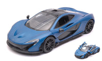 MC LAREN P1 2015 "SATIN PAINT" MATT BLUE/MATT BLACK 1:24