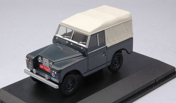 LAND ROVER SERIES II SWB SOFT TOP CANVAS RAF POLICE 1:43