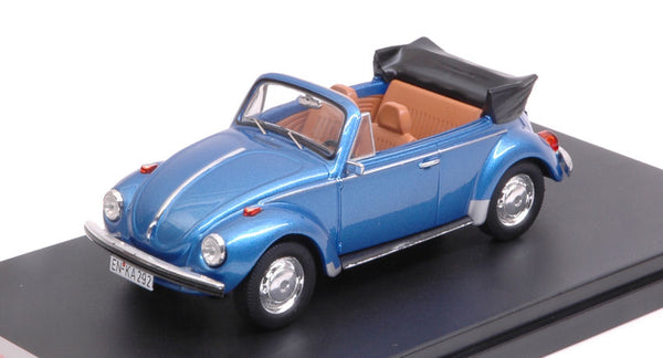 VW SUPER BEETLE CONVERTIBLE 1973 MET.BLUE 1:43