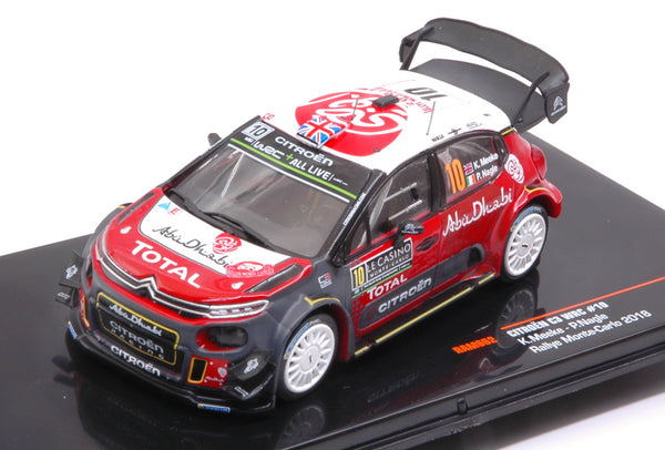 سيتروين C3 WRC N.10 4th مونتي كارلو 2018 K.MEEKE-P.NAGLE 1:43