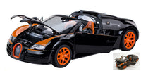 BUGATTI VEYRON 16.4 GRAND SPORT 2012 BLACK/ORANGE 1:18