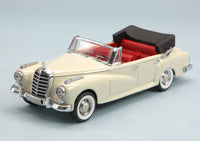 MERCEDES 300 D 1958 CABRIO WHITE 1:43