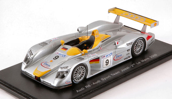 AUDI R8 N.9 2nd LM 2000 S.ORTELLI-A.MC NISH-L.AIELLO 1:43