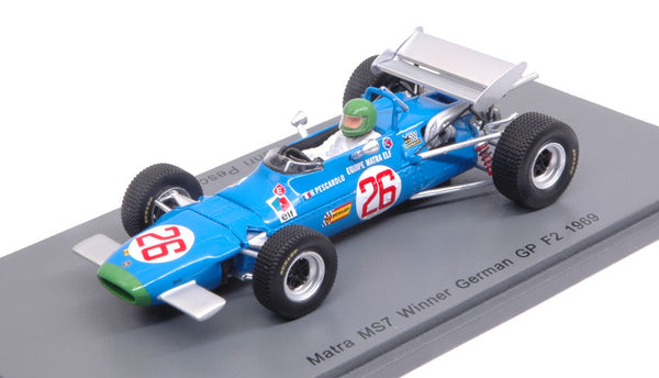 MATRA MS7 H.PESCAROLO 1969 N.26 WINNER GERMAN GP F2 1:43