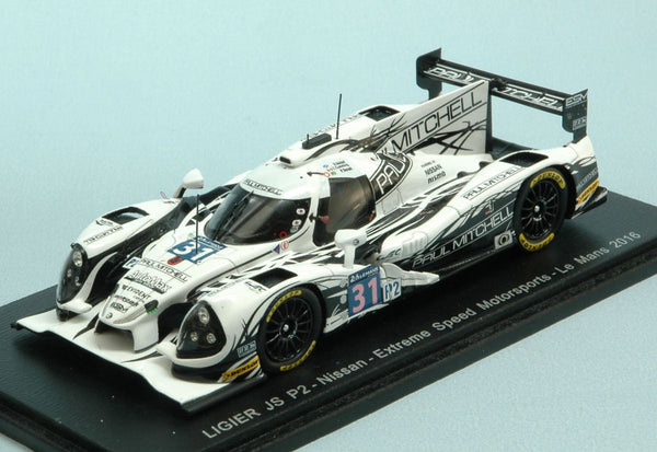 LIGIER JS P2 N.31 42th LM 2016 R.DALZIEL-L.F.DERANI-C.CUMMING 1:43