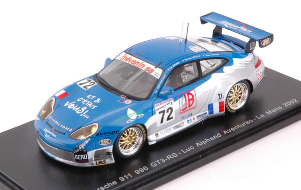 PORSCHE 911 GT3 N.72 24th LM 2002 L.ALPHAND-C.LAVIELLE-O.THEVENIN 1:43