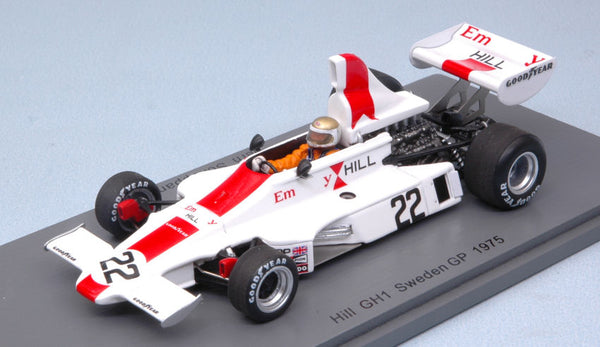 HILL GH1 VERN SCHUPPAN 1975 N.22 RETIRED SWEDEN GP 1:43