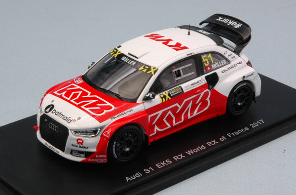 AUDI S1 EKS RX QUATTRO N.51 WRX OF FRANCE 2017 N.MULLER 1:43