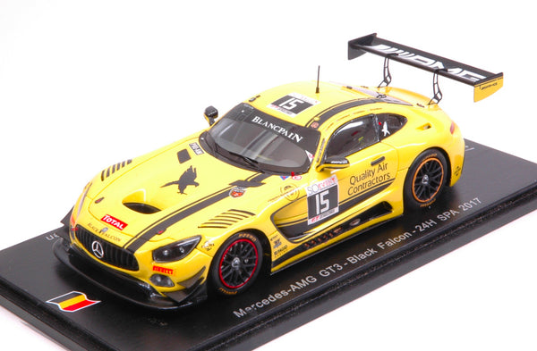 MERCEDES GT3 N.15 NC 24H SPA 2017 CHAPONIK-SANDBERG-HECKERT-BLEEK.1:43