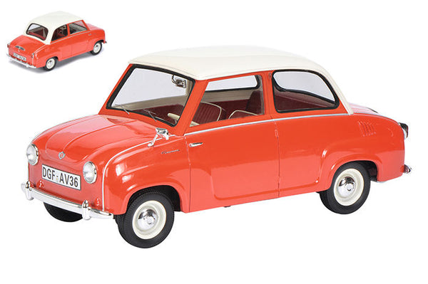 GOGGOMOBIL 1955 RED W/WHITE ROOF 1:18