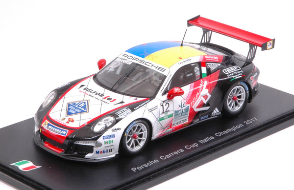 PORSCHE 911 GT3 CUP N.12 ITALIA CHAMPION 2017 ALESSIO ROVERA 1:43