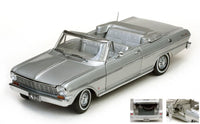 CHEVROLET NOVA OPEN CONVERTIBLE 1963 SATIN SILVER 1:18