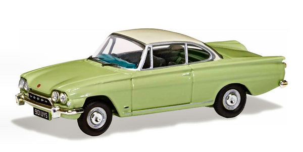 FORD CAPRI 109E LIME GREEN AND ERMINE WHITE 1:43