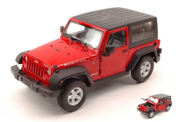 JEEP WRANGLER RUBICON 2007 SOFT TOP RED 1:24