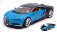 BUGATTI CHIRON LIGHT BLUE/DARK BLUE 1:24