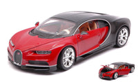 BUGATTI CHIRON RED/BLACK 1:24