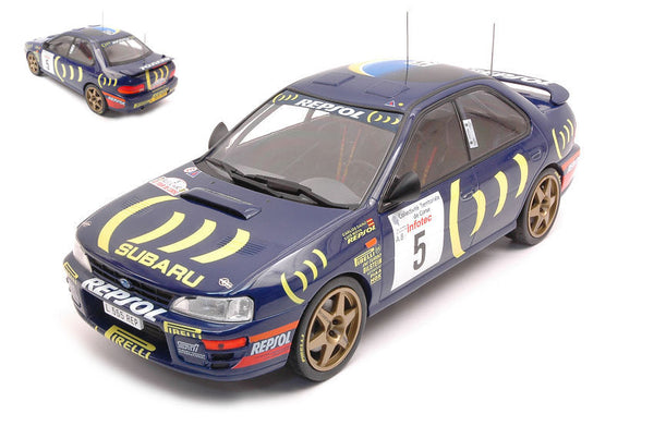 SUBARU IMPREZA 555 N.5 RALLY CATALUNYA 1995 SAINZ-MOYA 1:18