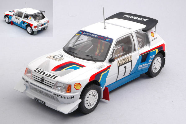 PEUGEOT 205 T16 E2 N.1 1000 LAKES RALLY 1986 SALONEN-HARJANNE 1:24