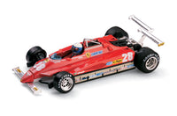 FERRARI 126 C 2 D.PIRONI 1982 N.28 RETIRED USA WEST W/PILOTE  1:43