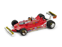 FERRARI 312 T4 G.VILLENEUVE 1979 N.12 2nd FRANCE GP + PILOTA 1:43