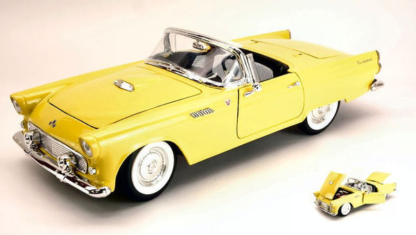 FORD THUNDERBIRD CONVERTIBLE HARD TOP 1955 YELLOW 1:18