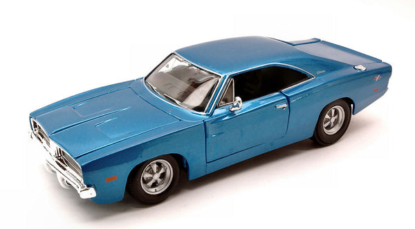 DODGE CHARGER R/T 1969 METALLIC BLUE 1:25