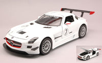 MERCEDES SLS AMG GT3 WHITE 1:24