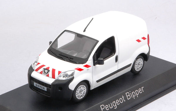PEUGEOT BIPPER 2009 WHITE W/RED STRIPPING 1:43