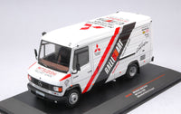 MERCEDES 609 D MITSUBISHI RALLIART EUROPE ASSISTANCE 1990 1:43