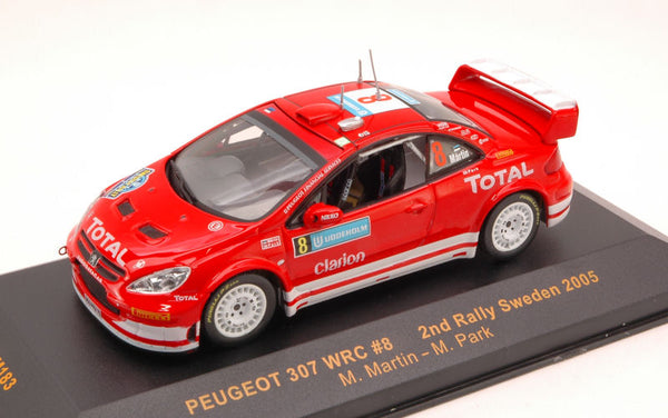 بيجو 307 WRC N.8 السويد الثانية 2005 مارتن بارك 1:43