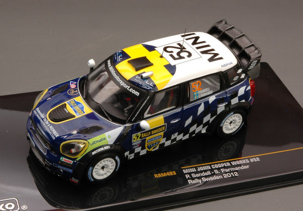 MINI JOHN COOPER WORKS N.52 8th SWEDEN 2012 SANDELL-PARMANDER 1:43