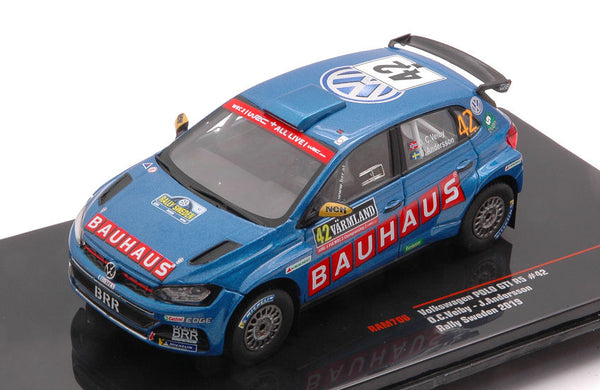 VW POLO GTI R5 WRC2 N.42 WINN.RALLY SWEDEN 2019 ANDERSSON-VELBY 1:43