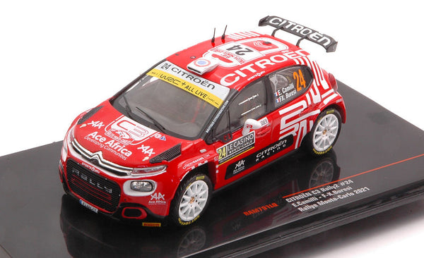 CITROEN C3 RALLY 2 N.24 RALLY MONTE CARLO 2021 CAMILLI-BURESI 1:43