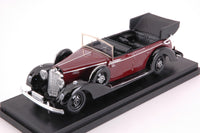 MERCEDES 770 OPEN CABRIO 1938 AMARANT/BLACK 1:43