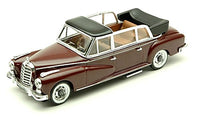 MERCEDES 300 CABRIO OPEN 1960 BORDEAUX 1:43