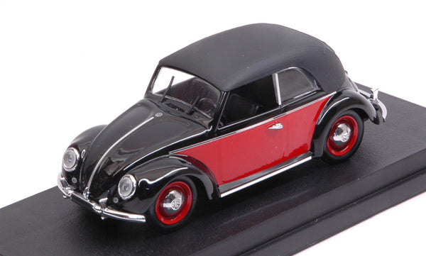 VW CABRIO KARMANN 1949 BLACK/RED 1:43