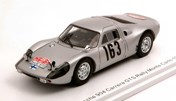 PORSCHE 904 CARRERA GTS N.163 RALLY MONTE CARLO 1965 TOIVONEN-JARVI 1:43