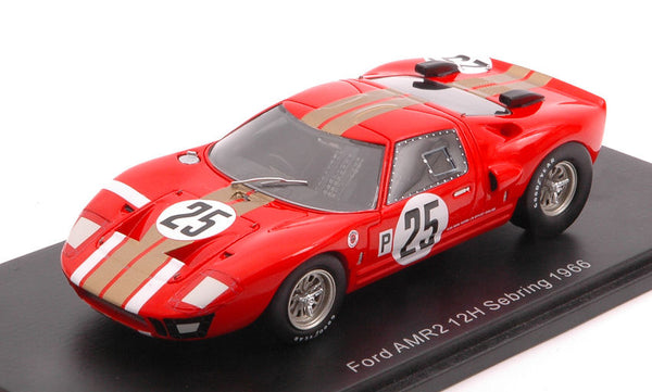 FORD GT40 N.25 12 H SEBRING 1966 J.WHITMORE-F.GARDNER 1:43