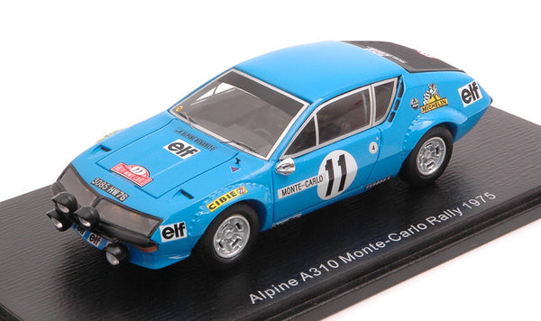 ALPINE A310 N.11 MONTE CARLO 1975 ACHIM WARMBOLD-JOHN DAVENPORT 1:43