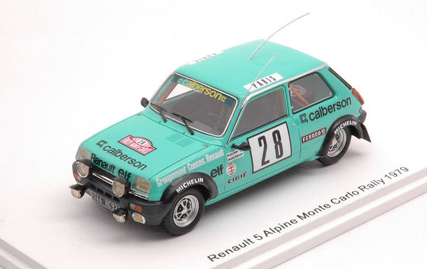 RENAULT 5 ALPINE N.28 MONTE CARLO 1979 B.SABY-M.GUEGAN 1:43