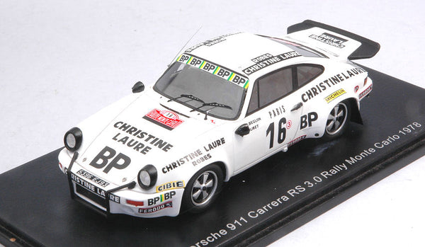 PORSCHE 911 CARRERA N.16 MONTE CARLO 1978 B.BEGUIN-W.HURET 1:43