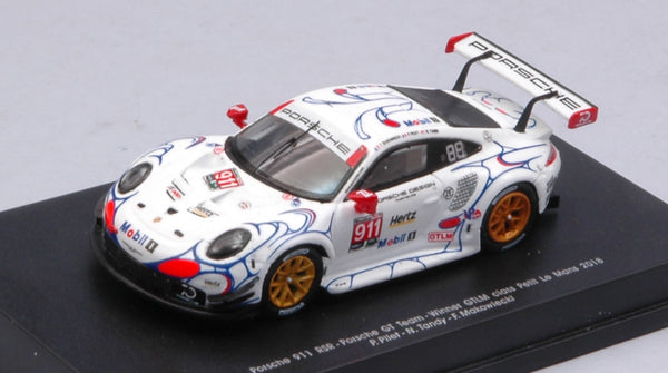 PORSCHE 911 RSR N.911 WINNER GTLM PETIT LM 2018 PILET-TANDY-MAKOW.1:87