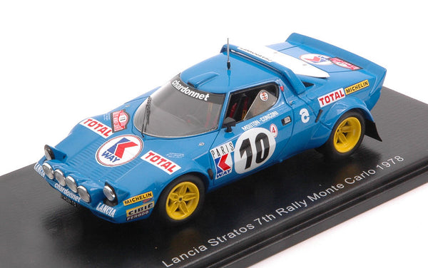 LANCIA STRATOS N.10 7th MONTE CARLO 1978 M.MOUTON-F.CONCONI 1:43