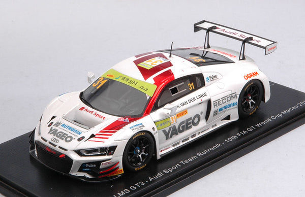 AUDI R8 LMS N.31 FIA GT WORLD CUP MACAU 2019 K.VAN DER LINDE 1:43