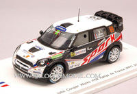 MINI JOHN COOPER N.69 RALLY DE FRANCE 2012 DUMAS-BAUMEL 1:43