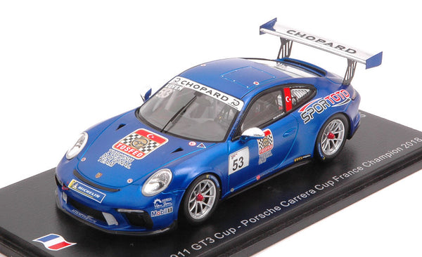 PORSCHE 911 GT3 N.53 CARRERA CUP FRANCE CHAMPION 2018 A.GUVEN 1:43