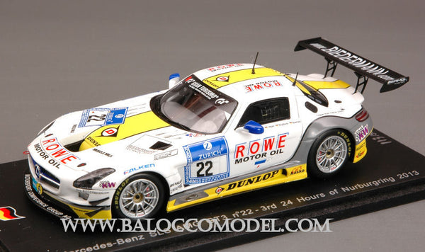 MERCEDES SLS AMG GT3 N.22 3rd NURBURGRING 2013 1:43