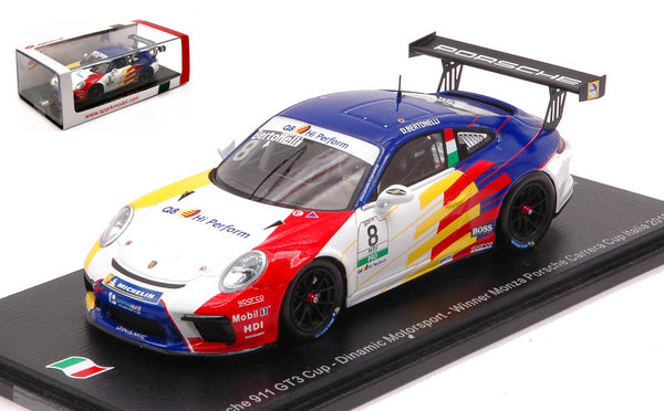 PORSCHE 911 GT3 N.8 WINNER MONZA CUP ITALIA 2019 DIEGO BERTONELLI 1:43